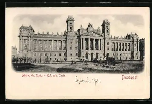 AK Budapest, magy. kir. Curia, Kgl. ung. Curie