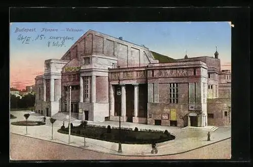 AK Budapest, Népopera, Ansicht der Volksoper