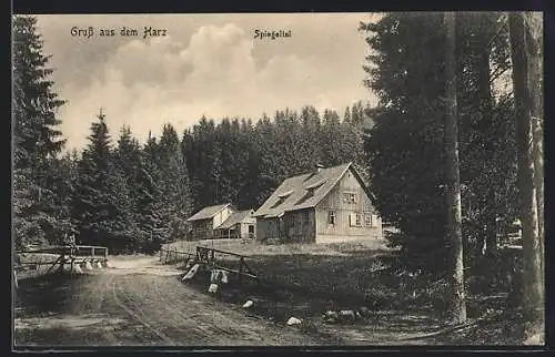 AK Wildemann, Spiegeltal, Zechenhaus im Wald