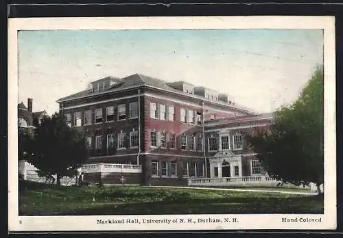 AK Durham, NH, Markland Hall, University of N. H.