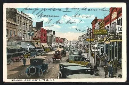 AK Fargo, ND, Broadway, Looking South