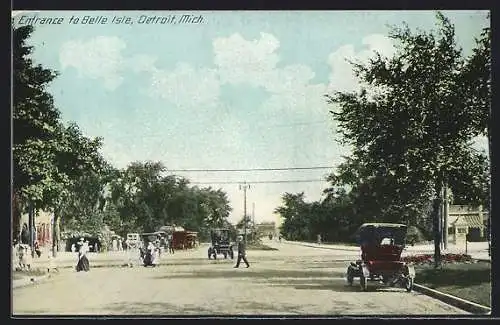 AK Detroit, MI, Entrance to Belle Isle