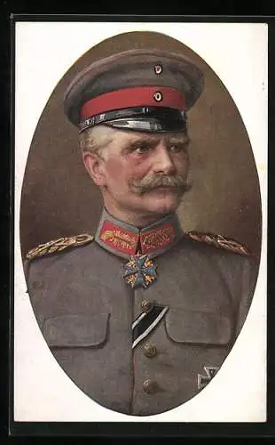Künstler-AK Generalfeldmarschall von Mackensen in Uniform
