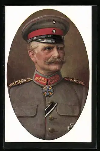 Künstler-AK Generalfeldmarschall von Mackensen in Uniform