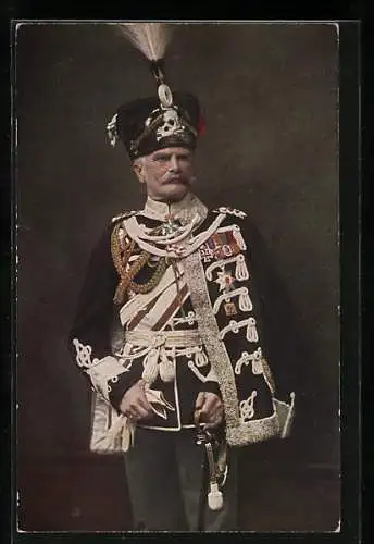AK Heerführer, Generaloberst von Mackensen in Husarenuniform