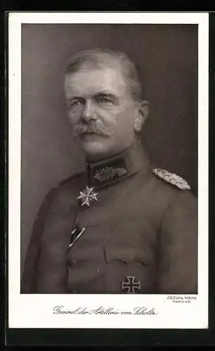 AK Portrait General der Artillerie von Scholtz