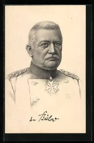 AK Portrait Heerführer Generaloberst von Bülow