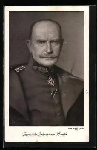 AK Portrait General der Infanterie von Beseler in Uniform, Orden Pour le Merite