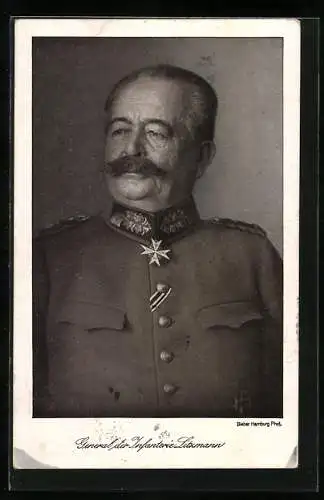 AK General der Infanterie Litzmann mit Orden Pour Le Merite