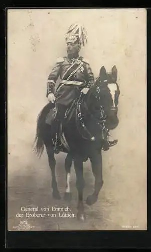 AK General von Emmich, Eroberer von Lüttich zu Pferd