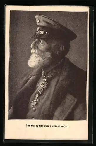 AK Generaloberst von Falkenhausen mit Orden