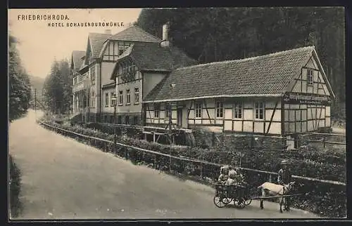 AK Friedrichroda, Ansicht vom Hotel Schauenburgmühle