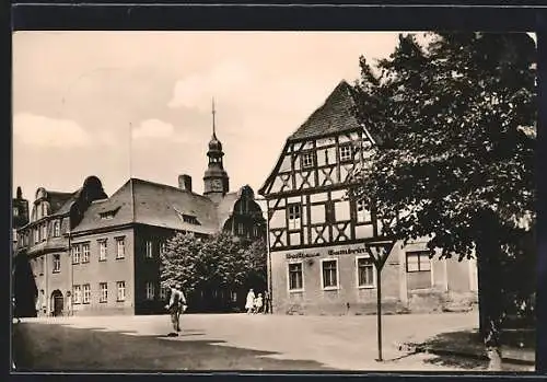 AK Ronneburg /Thür., Gasthaus Gambrinus am Markt