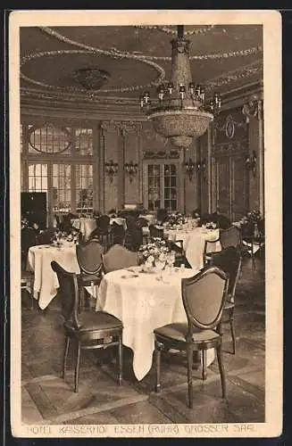 AK Essen / Ruhr, Hotel Kaiserhof, Grosser Saal