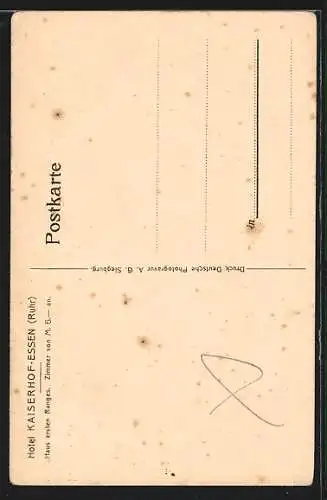 AK Essen / Ruhr, Hotel Kaiserhof, Grosser Saal