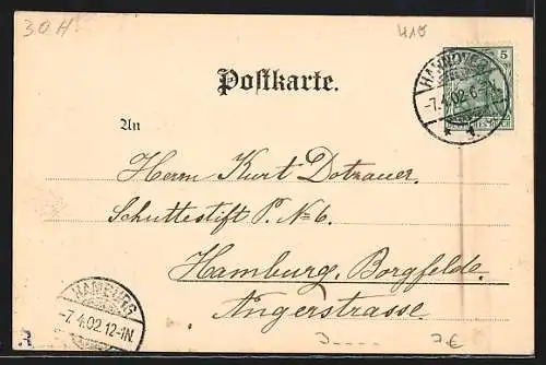 Künstler-AK Hannover, Carl Jander, Rathaus