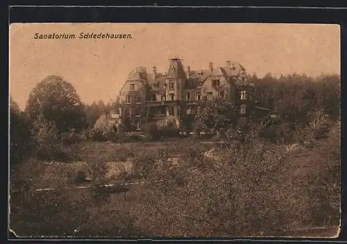 AK Schledehausen / Bissendorf, Blick zum Sanatorium