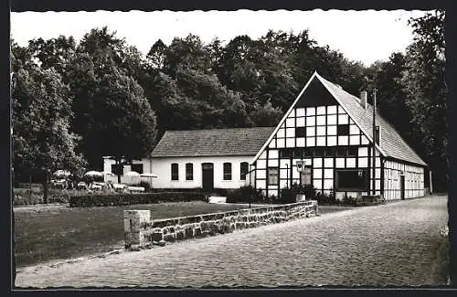 AK Brochterbeck /T. W., Gasthaus H. Franz, Aussenansicht