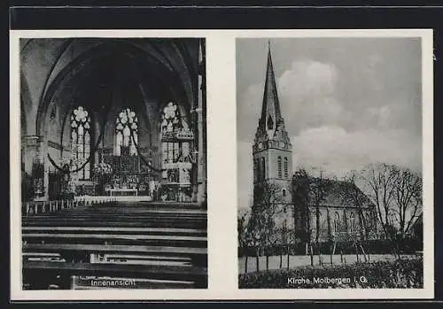 AK Molbergen, die Kirche, Kircheninneres