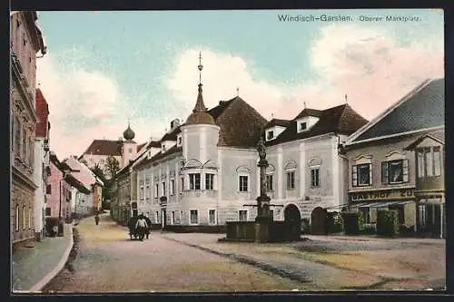 AK Windisch-Garsten, Gasthaus am Oberen Marktplatz