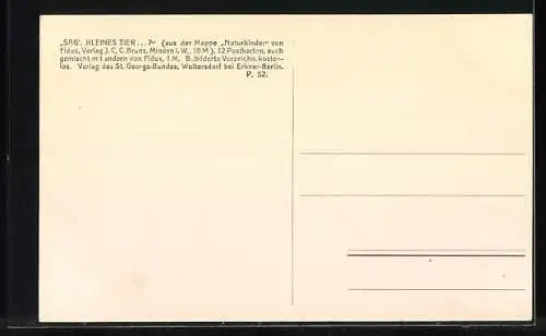 Künstler-AK Fidus: Nacktes Mädchen sitzt auf einem Felsen und erblickt eine kleine Eidechse