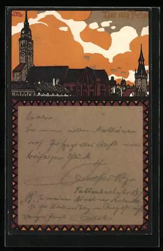 Künstler-AK Carl Kunst: München, Der Alte Peter