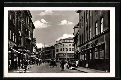 AK Oppeln, Partie auf der Hindenburgstrasse