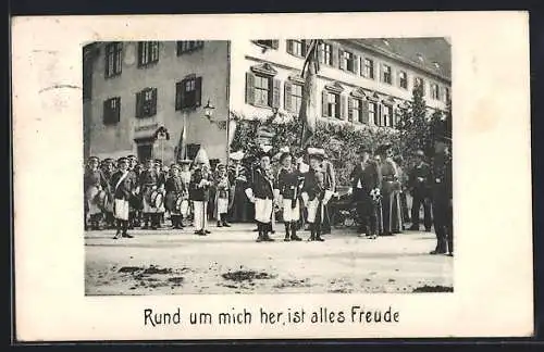 AK Biberach / Riss, Schützenfest, Schützentrommler, soziales Leben