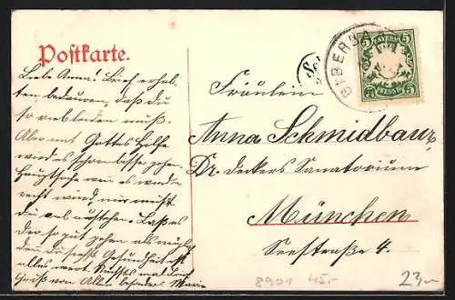 AK Langenreichen, Gasthaus Alois Schmidbaur, Gasthaus Bräuhaus, Holz- und Wagen-Remise