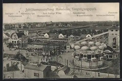 AK Mannheim, Jubiläumsausstellung 1907, Vergnügungspark
