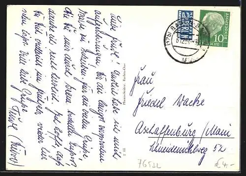 AK Haueneberstein, Totalansicht aus der Vogelschau