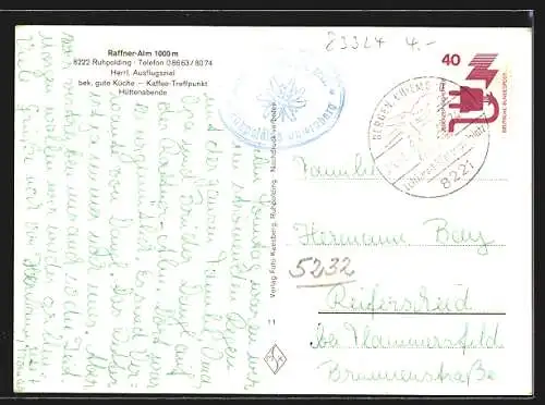 AK Ruhpolding, Gasthaus Raffner-Alm