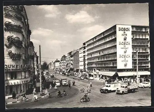 AK Köln-Neustadt, Hohenzollernring mit Geschäften