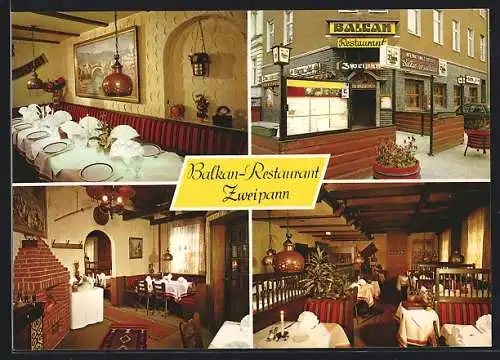 AK Köln-Neustadt, Balkan-Restaurant Zweipann, Blumenthalstrasse 73