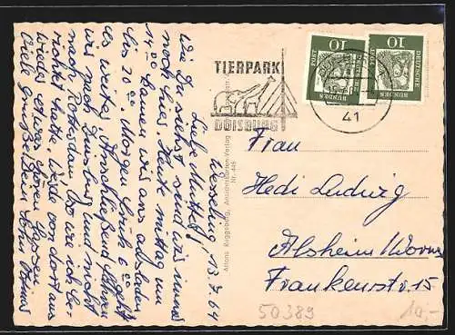 AK Wesseling am Rhein, Kirche, Gebäudeansicht