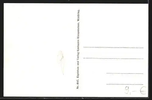 AK Waidring, Ortsansicht mit Kindern auf dem Feldweg