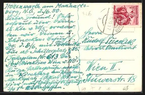 AK Ravelsbach /N. Oe., Teilansicht mit Blick in die Ferne