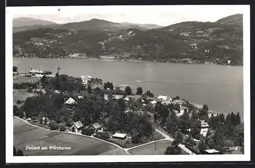 AK Dellach am Wörthersee, Totalansicht von oben