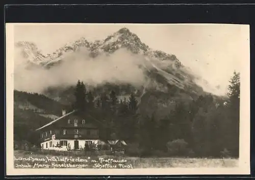 AK Scheffau /Tirol, Hotel Landhaus Waldfrieden mit Treffauer