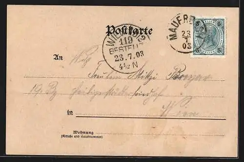 AK Mauerbach /N.-Oe., Ortspartie mit Kirche