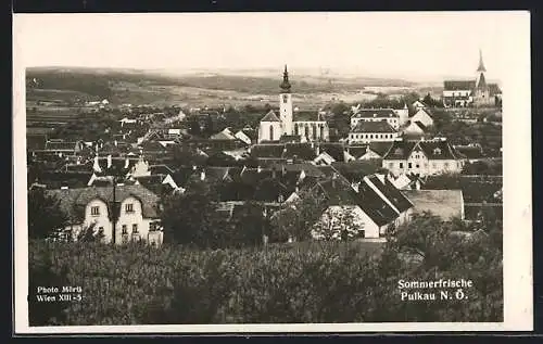 AK Pulkau /N.-Ö., Teilansicht mit Kirche