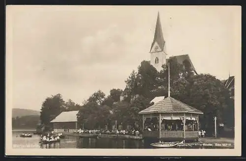 AK Maria-Wörth, Kirche und Pavillon