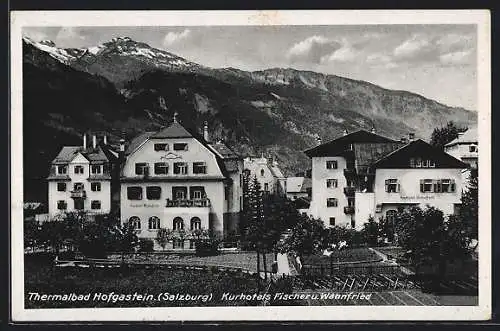 AK Hofgastein, Kurhotel Fischer und Wahnfried