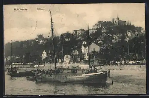 AK Hamburg-Blankenese, Strandleben am Culmbacher Bierhaus und Etablissement Fährhaus