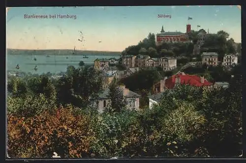 AK Blankenese bei Hamburg, Süllberg mit Hotel