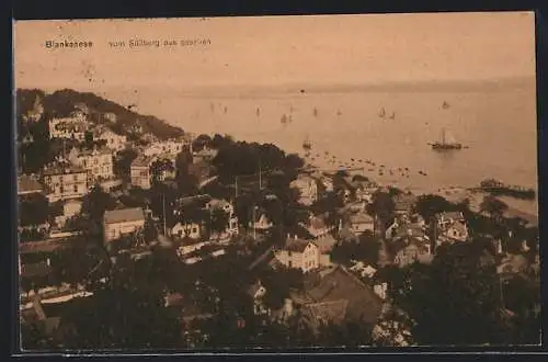 AK Hamburg-Blankenese, Teilansicht vom Süllberg aus gesehen