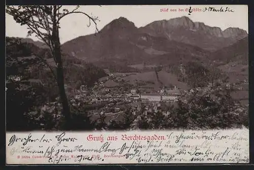 AK Berchtesgaden, Blick von der Ottohöhe auf den Ort