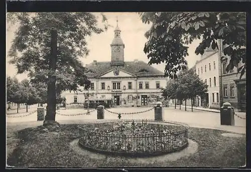 AK Frankenhausen a. Kyffh., Gasthaus Ratskeller am Marktplatz