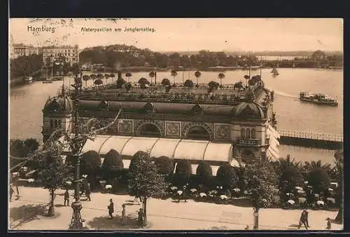 AK Hamburg-Neustadt, Cafe Alsterpavillon am Jungfernstieg