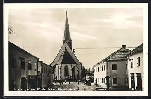 AK St. Georgen am Walde, Am Kirchenplatz